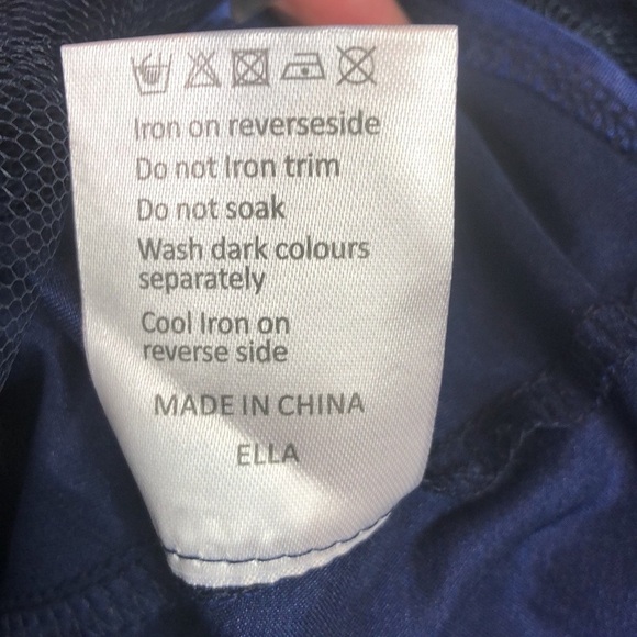 The London Company Dress Midi Navy Lace Evening 8 - Picture 11 of 11